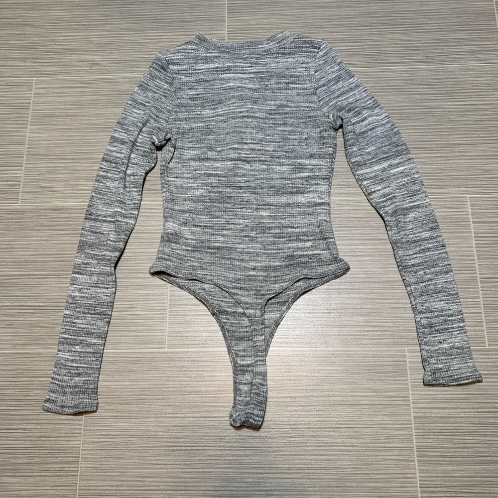 Free people gray up all night Henley bodysuit - Picture 7 of 7
